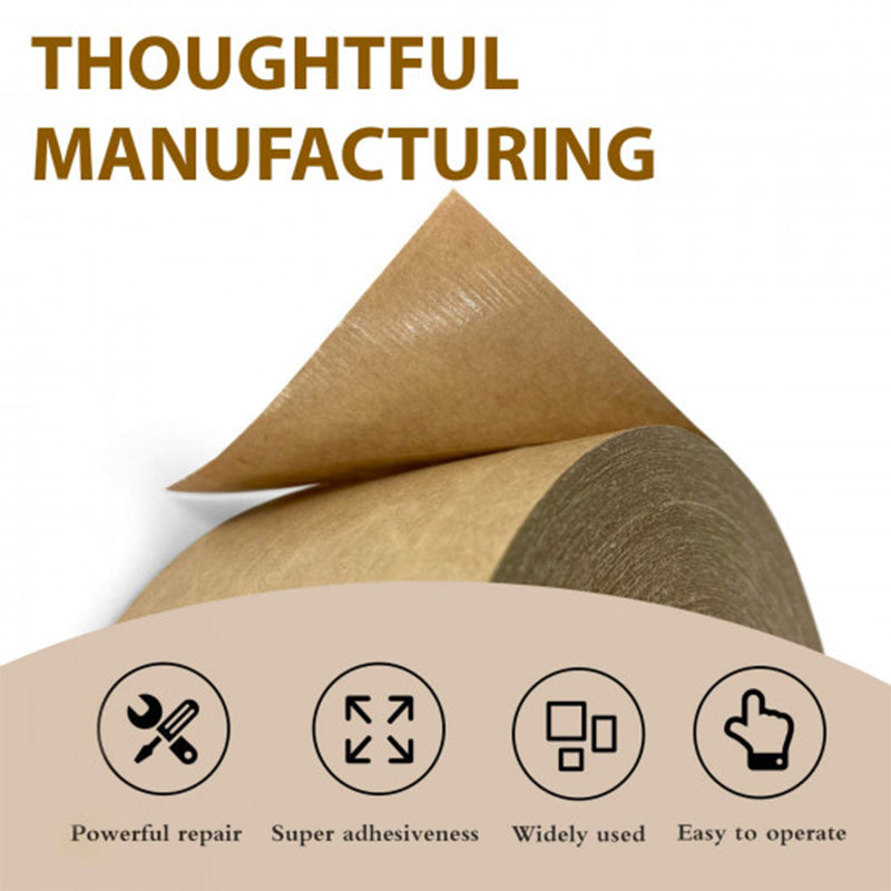 3 Inch Eco-friendly Kraft Paper Tapes, 50 Meters | Flippysustainables
