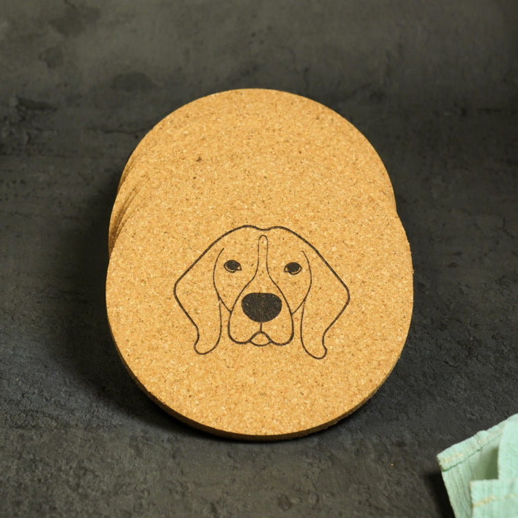 Autumn Coasters by Flippysustainables | Buy Cork Coasters, Natural, Eco friendly Pack of 6, Round | Table Essentials | Vegan Cork Coasters for office, home, tea, coffee, all beverages, corporate gifting for clients and employees