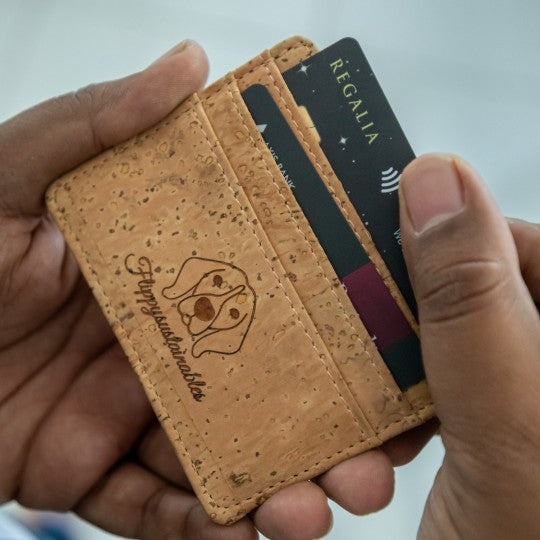 compact and slim cardholder wallet for easy travel | canyon cardholders by flippysustainables | branded cardwallets