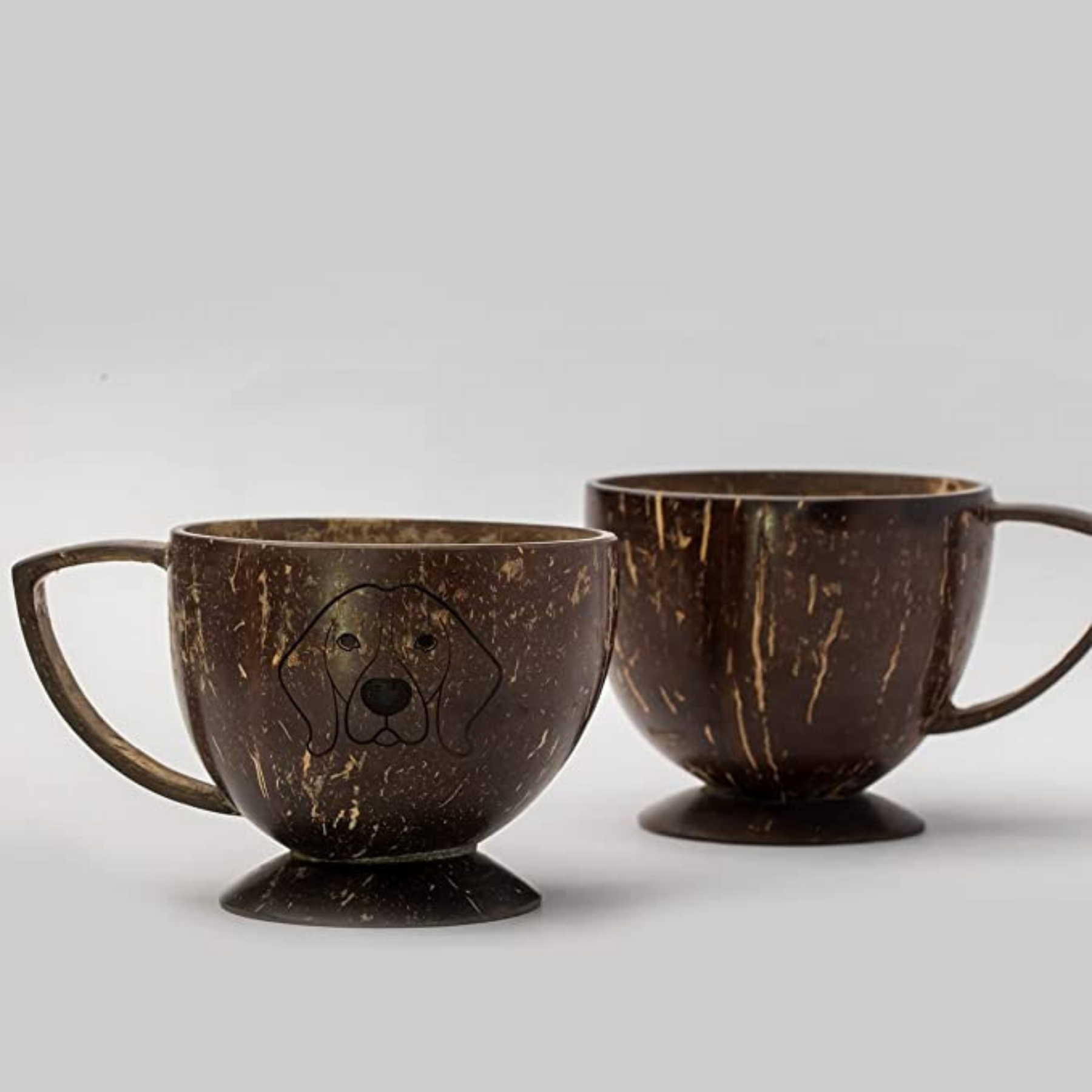 Coconut shell products - A set of eco-friendly coconut mug set | green product