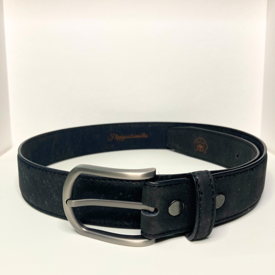 versatile, durable, men's belt in black shade, best casual and formal wear belt | luxury from flippysustainables in India			