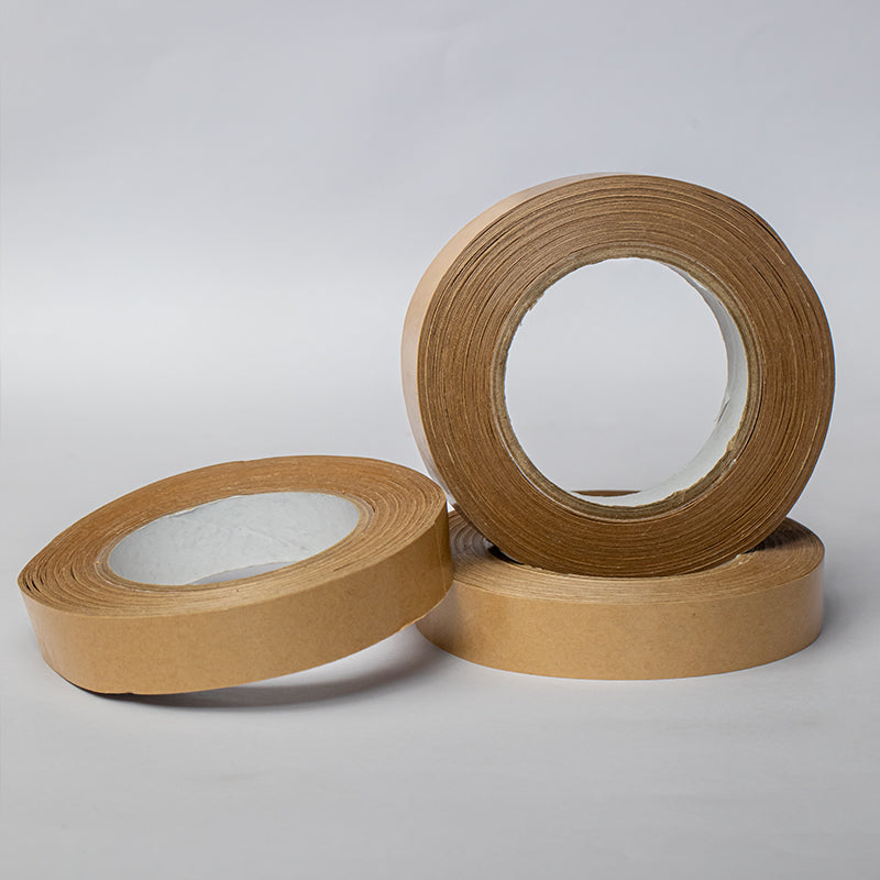Close-up of the width of the biodegradable paper adhesive tape rolls - eco-friendly and versatile for all surfaces | 50 Mtrs.